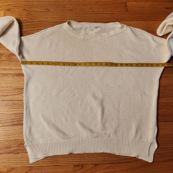 Emerson Fry Carolyn Sweater - Ivory Organic Cotton Size Medium - Picture 7 of 11